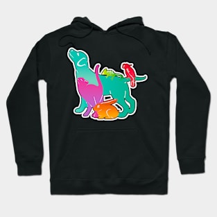 Colorful animals Hoodie